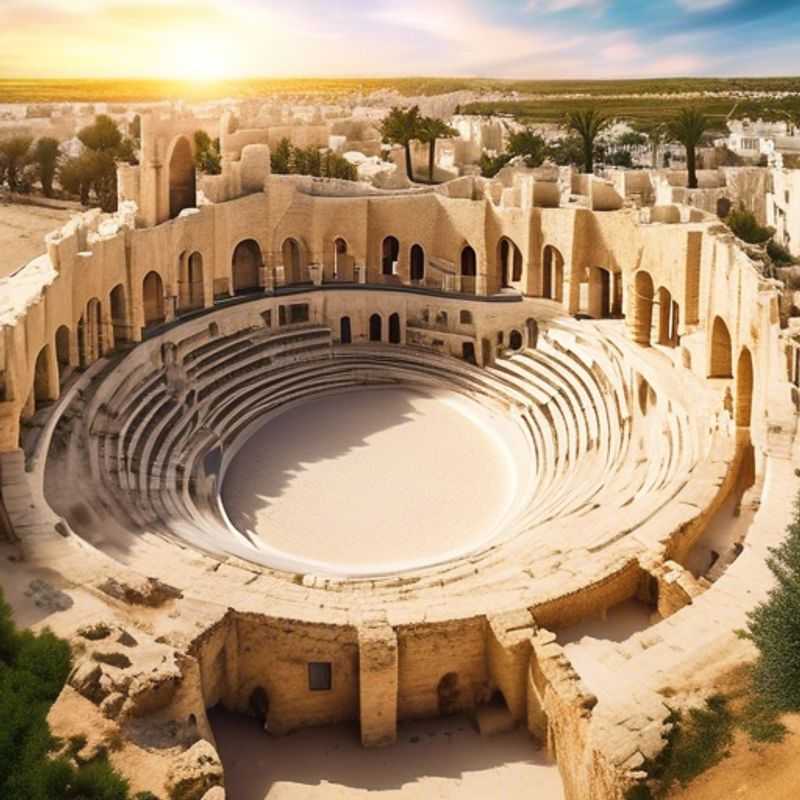 Découvrez la charmante ville de Mahdia près de l'Amphithéâtre d'El Djem en Tunisie pendant l'hiver