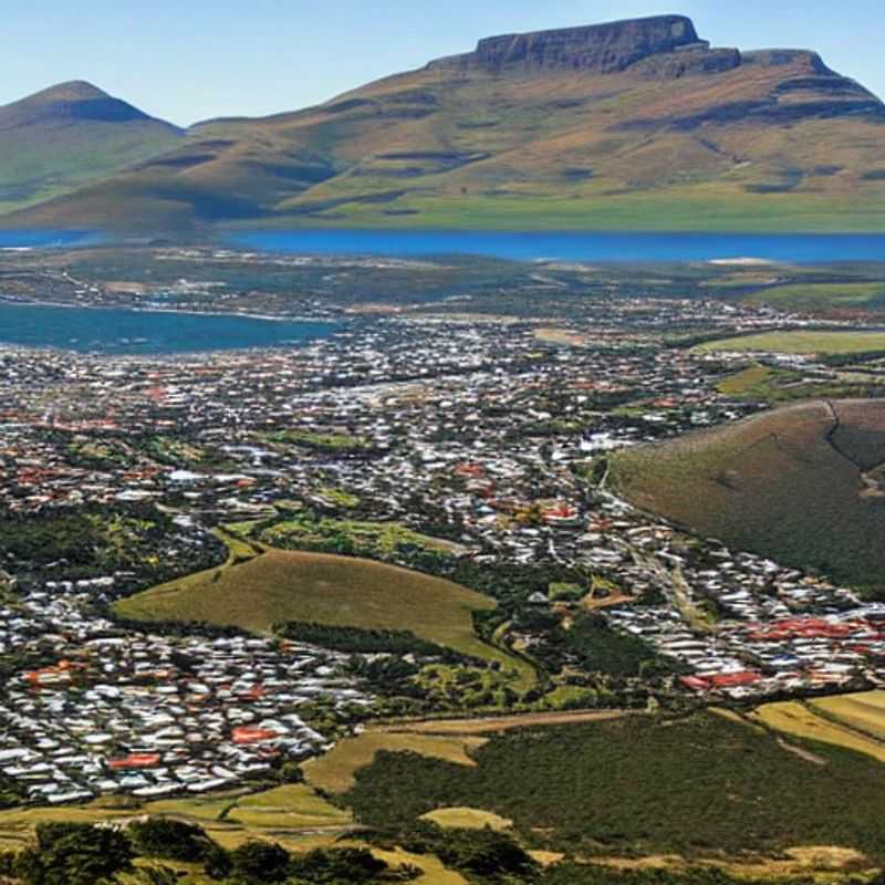 Here are a few options for alt text for an image of Simon's Town, South Africa in an article about safety best practices when traveling there:
