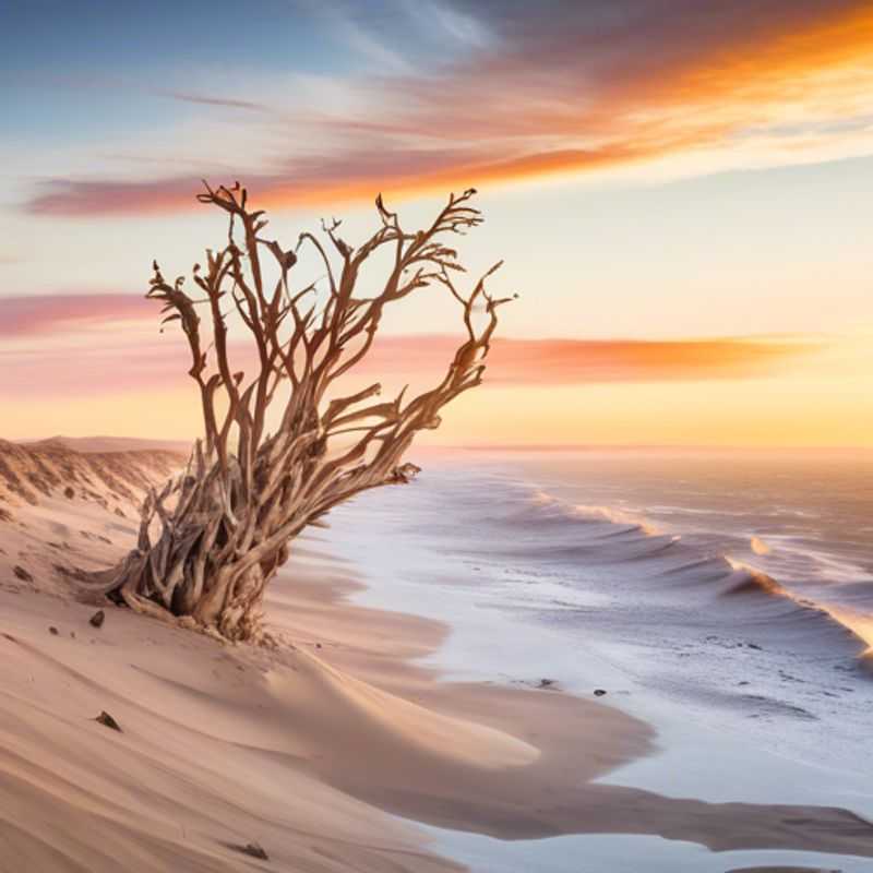La côte des Squelettes en Namibie, un paysage dramatique et envoûtant.
