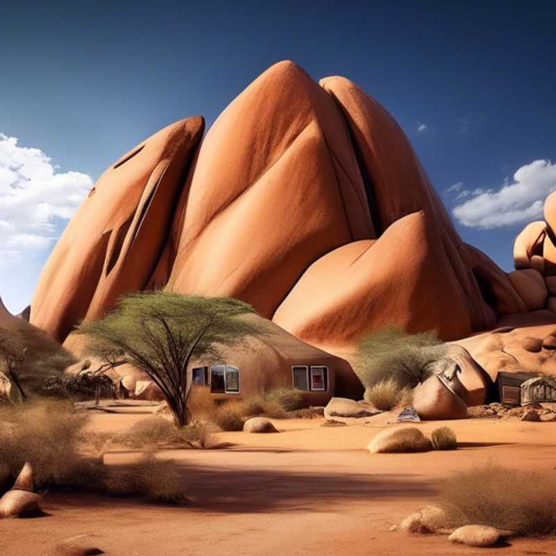 Here are a few options for alt text in Portuguese for an image of Spitzkoppe, Namibia, depending on the specific focus of the image: