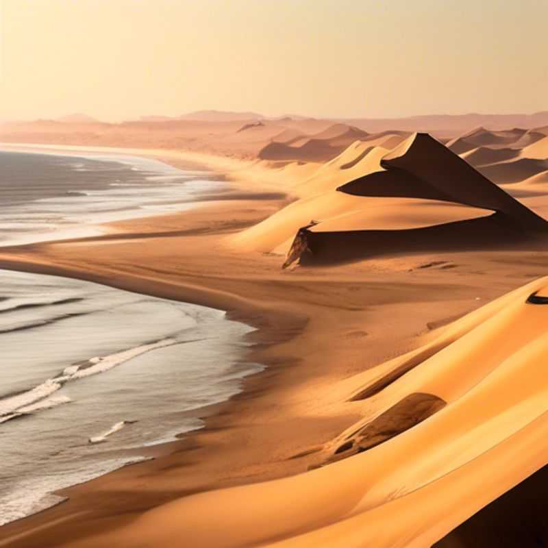 Here are a few options for alt text in Spanish for an image of the Skeleton Coast, Namibia, depending on the specific image: