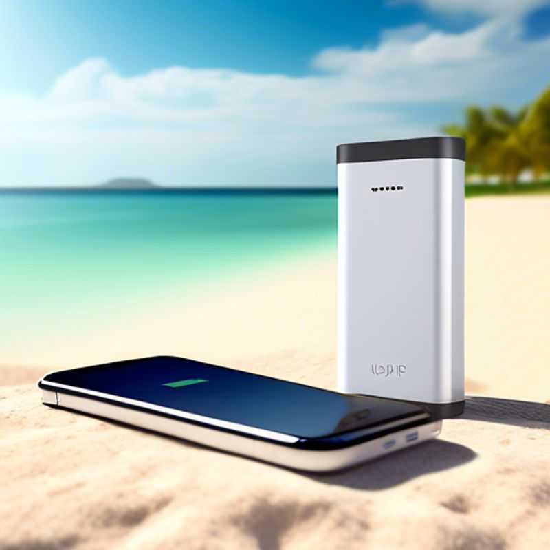 A portable charger, also known as a power bank, ready to juice up your devices on the go.