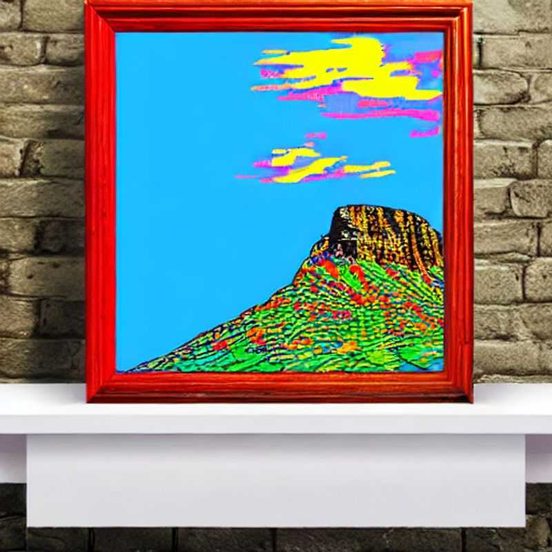 Here are a few options for alt text for an image of Table Mountain in a safety guide, each with a slightly different emphasis: