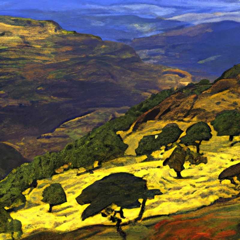 A couple gazes out at the breathtaking panorama of Simien Mountains National Park, Ethiopia, a UNESCO World Heritage Site renowned for its stunning landscapes and unique wildlife, during their three-week autumn adventure.