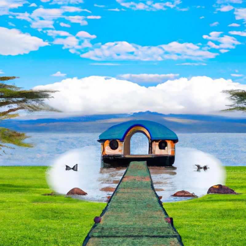 A couple marveling at the vibrant spectacle of Lake Nakuru in Kenya during their 24-hour spring adventure, where thousands of flamingos paint the shores a captivating shade of pink.