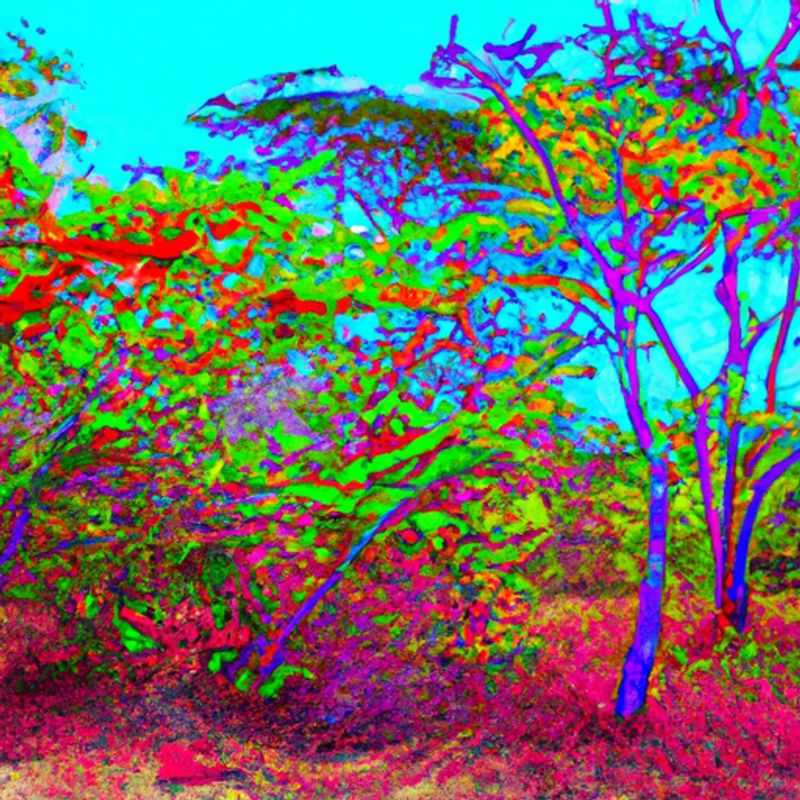 A group of six adventurers embarking on a thrilling expedition through the untamed wilderness of Kirindy Forest, Madagascar, during the vibrant spring season, surrounded by the symphony of nature's awakening.