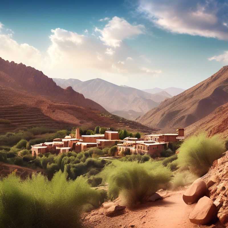 Les majestueuses montagnes de l'Atlas enneigées, un panorama époustouflant que The Weekend Traveler découvre lors de sa escapade hivernale de 4 jours au Maroc.