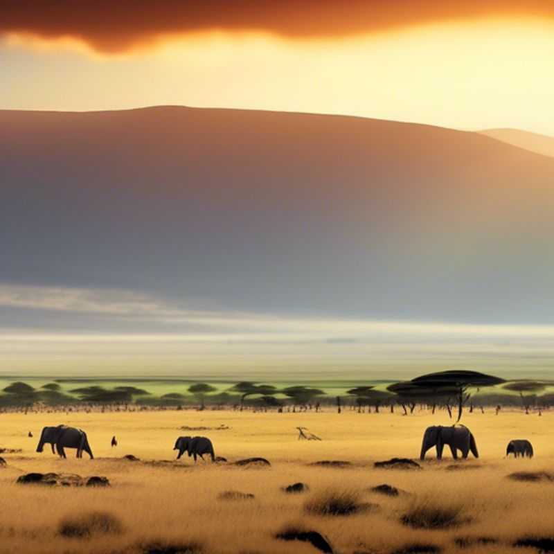 Le cratère du Ngorongoro, Tanzanie : un spectacle naturel époustouflant.