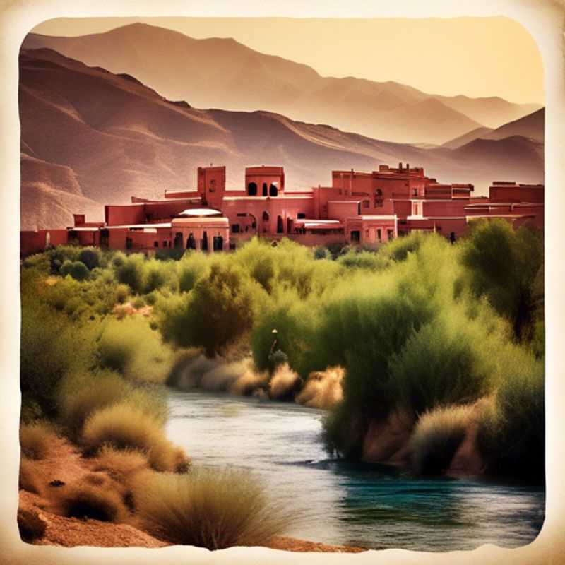 Les majestueuses montagnes de l'Atlas marocain, un spectacle époustouflant de nature brute et de beauté sauvage.