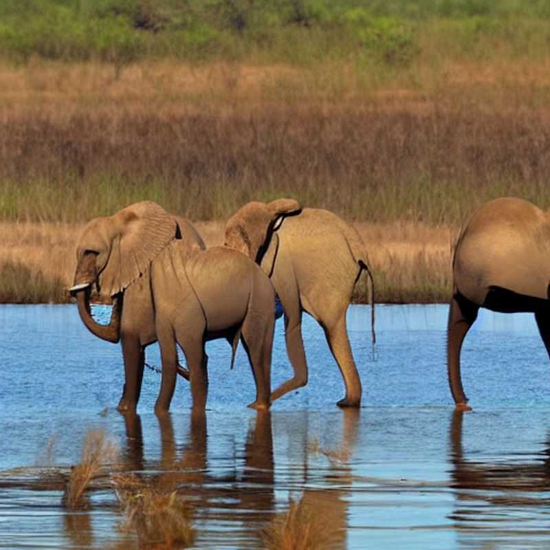 Parque Nacional de Chobe, Botsuana: Um cenário deslumbrante, mas lembre-se da importância da segurança durante sua visita.