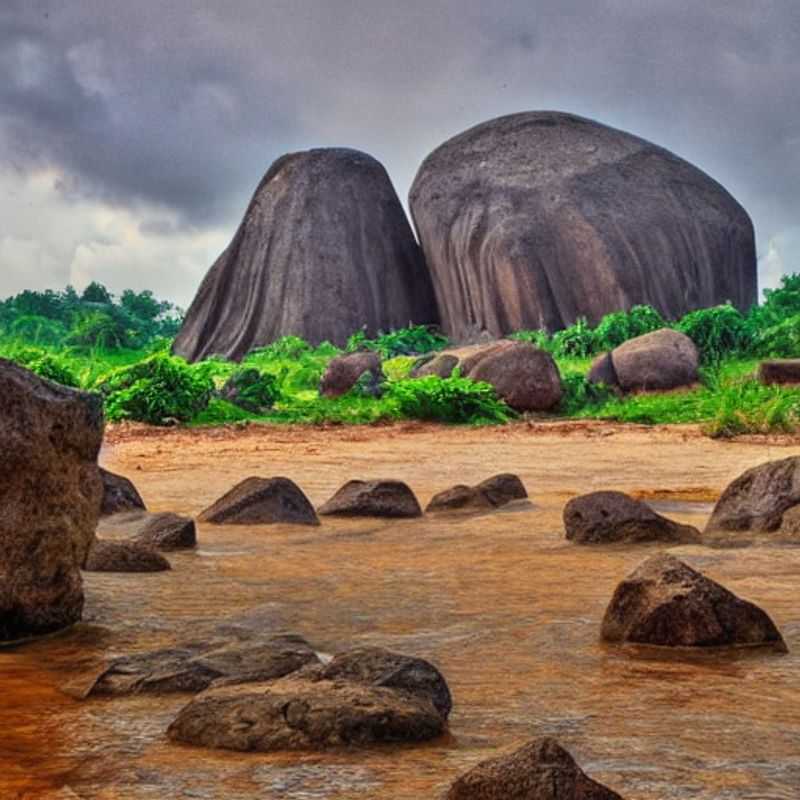 Pedra Olumo, Nigéria: Vista impressionante da formação rochosa, destacando a importância de seguir as práticas de segurança ao escalar.