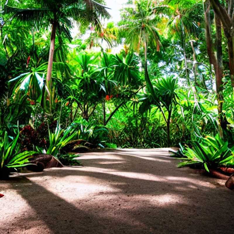 Jardim Botânico Nacional de Seychelles: Um oásis de beleza natural nas Seychelles, mostrando a importância da segurança durante sua visita.