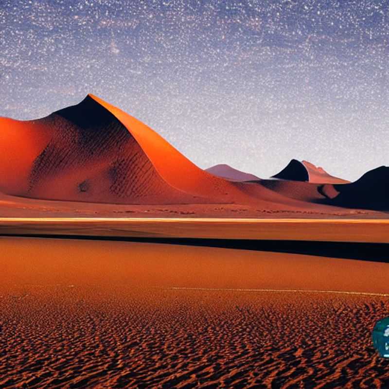 Immense dunes rougeoyant sous le soleil d'été dans le Parc national de Namib-Naukluft, en Namibie : un paysage époustouflant, mais à explorer avec prudence lors de votre séjour estival.