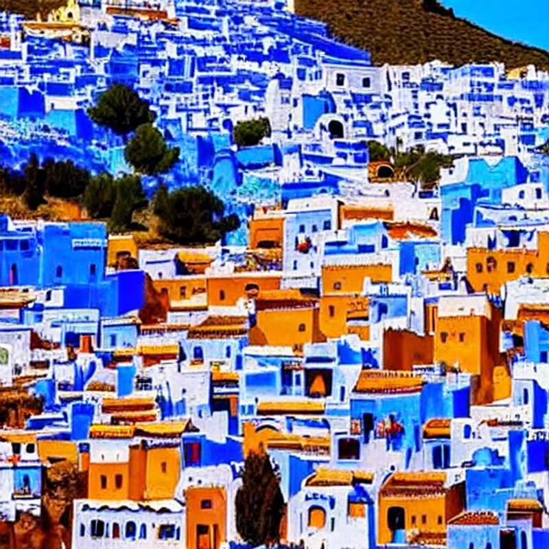 Chefchaouen, la perle bleue du Maroc, un havre de paix rafraîchissant pour des vacances d'été inoubliables.