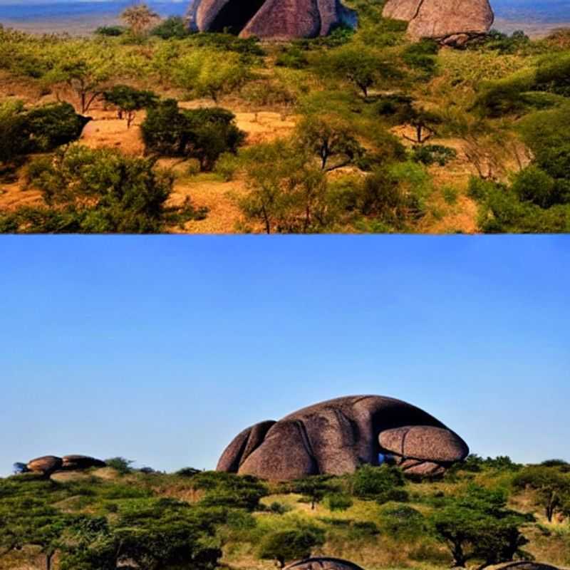 Golden hour bathes the majestic granite domes of Matobo Hills, Zimbabwe, creating a breathtaking landscape perfect for a summer holiday adventure.