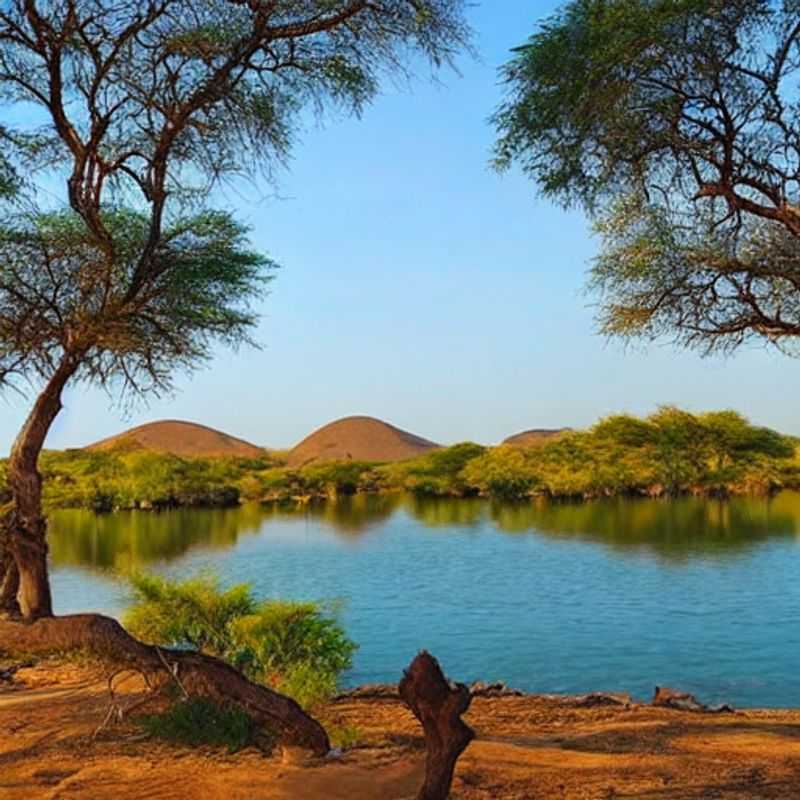 A majestic African elephant silhouetted against the fiery Tanzanian sunset in Ruaha National Park, showcasing the raw, untamed beauty that awaits summer holiday visitors.