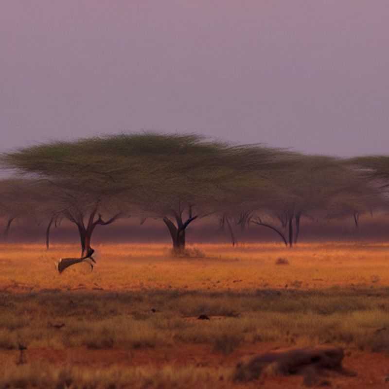 Un éléphant majestueux se dresse au soleil couchant dans le Parc National de Tsavo, Kenya. Un instant de sérénité sauvage, parfait pour le voyageur en quête de bien-être et d'expériences luxueuses à partager. #Tsavo #Kenya #VoyageBienÊtre #LuxeSauvage