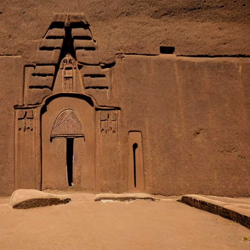 Una vista impresionante de las Iglesias excavadas en la roca de Lalibela, Etiopía, brillando bajo el sol de verano. Descubre si este tesoro histórico es el destino perfecto para tus vacaciones de verano.