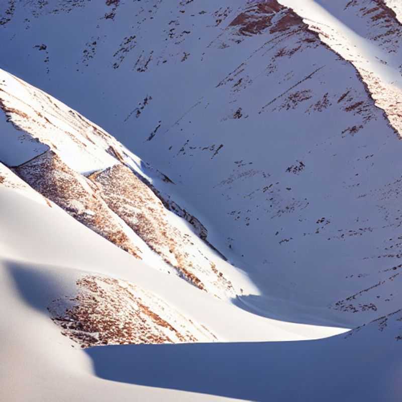Paysage à couper le souffle des montagnes de l'Atlas, un écrin de luxe écologique pour l'éco-touriste soucieux de partager sa beauté sur les réseaux sociaux, au Maroc.