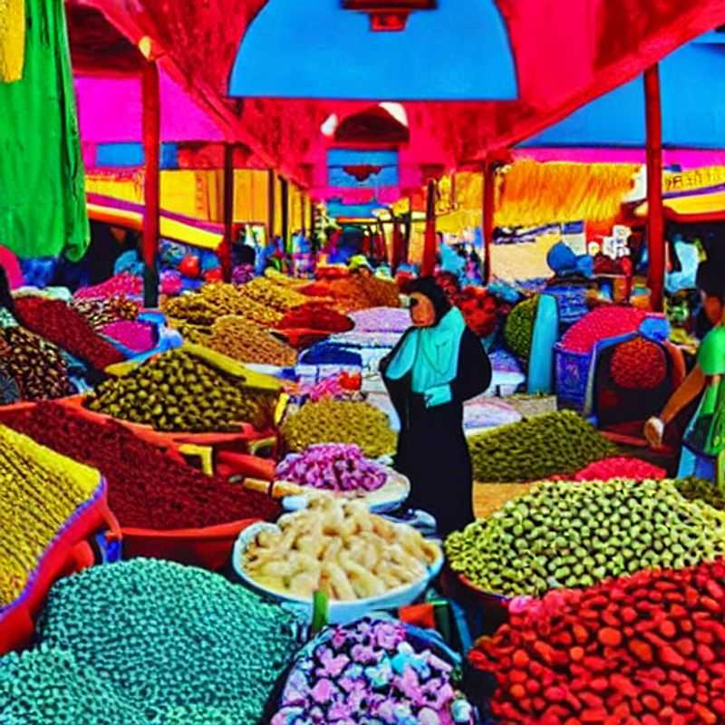 Vibrante Mercado de Camelos de Guelmim, Marrocos, pulsando com atividade sob o sol de verão - um destino exótico para aventureiros?