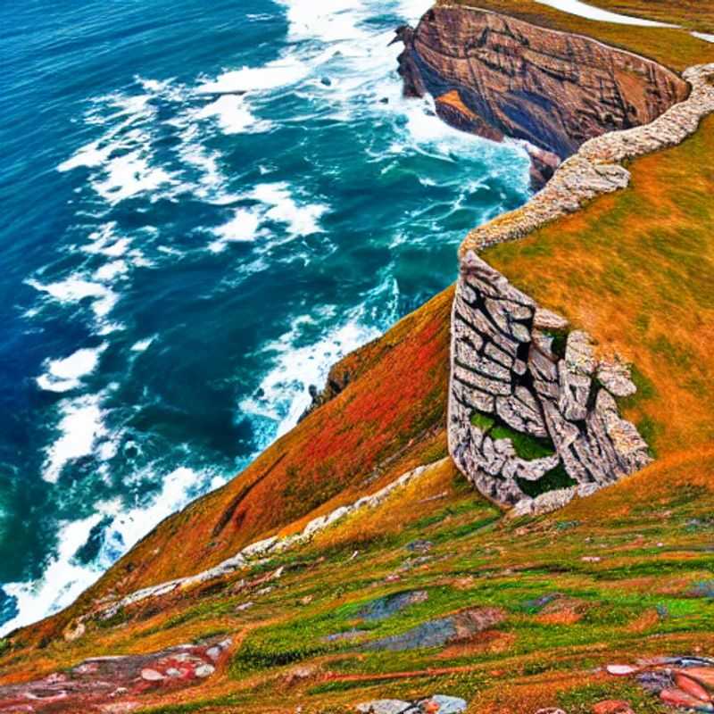 Dramatic cliffs of Cape Point plunging into the turquoise Atlantic, bathed in the warm South African summer sun, a perfect destination for your sunny escape. Is Cape Point your next holiday adventure?