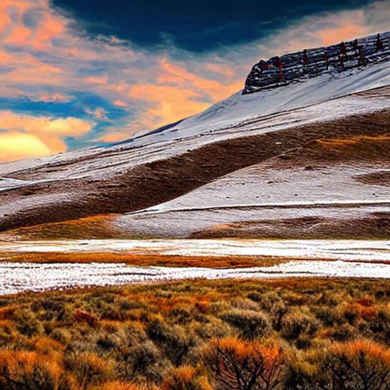Les Hautes Terres du Lesotho baignées de soleil estival : un paysage idyllique pour des vacances inoubliables.