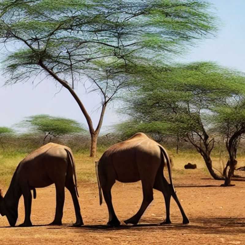 Vaste étendue de la savane ocre du Parc National de la Vallée de Kidepo, Uganda, baignée par le soleil d'été : une promesse d'aventure sauvage inoubliable.