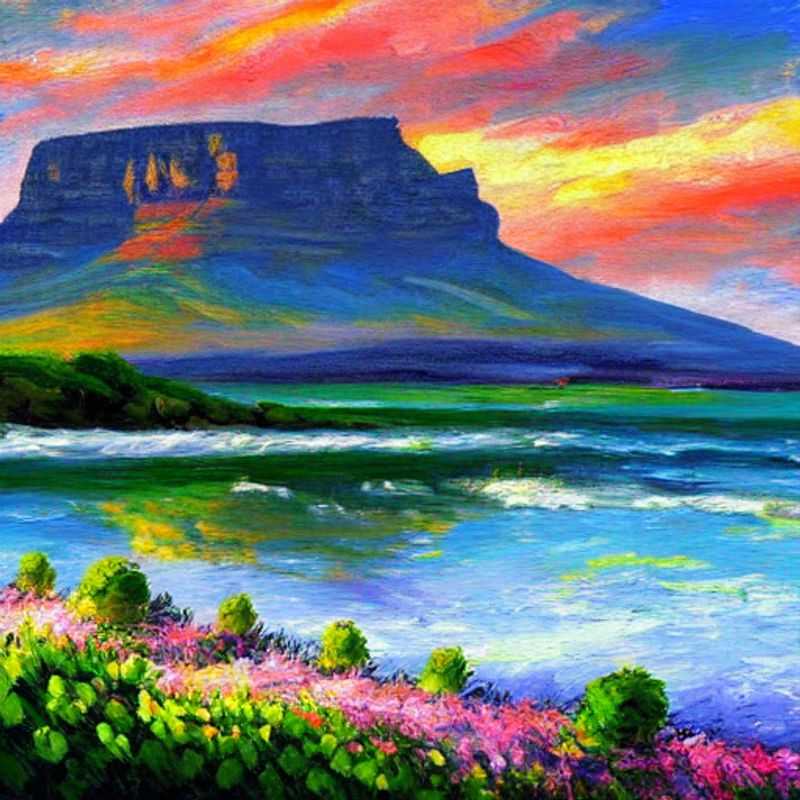 Majestic Table Mountain basks in the summer sun, a breathtaking backdrop promising adventure and panoramic views for your perfect South African summer holiday.