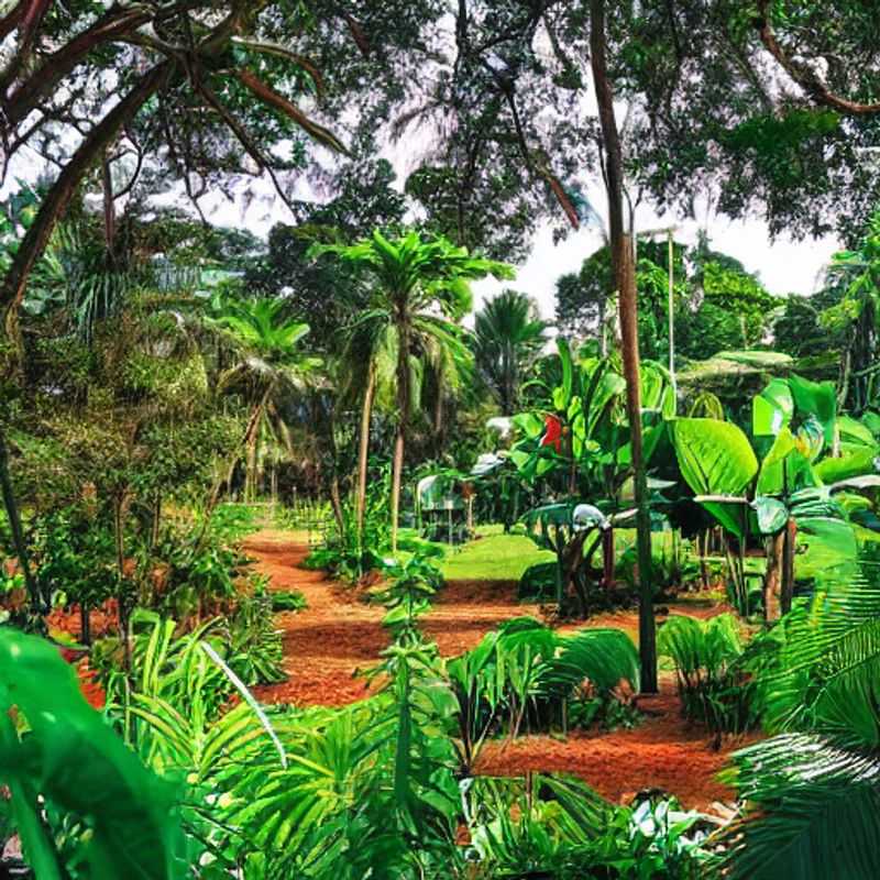 Jardin botanique d'Entebbe, Ouganda, verdoyant et luxuriant : une oasis tropicale parfaite pour une escapade estivale rafraîchissante.