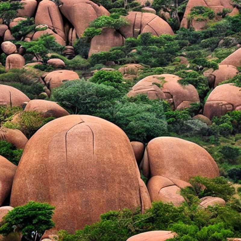 Majestic granite landscapes of Matobo Hills, Zimbabwe, shimmering under the summer sun - a natural sanctuary beckoning for exploration and adventure. Experience the raw beauty of Africa! Is this your next summer destination?