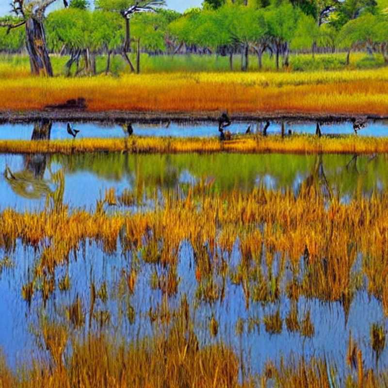 La exuberante belleza del Delta del Okavango, Botswana, un paraíso acuático vibrante y lleno de vida, capturada en verano. ¿El destino perfecto para tus vacaciones? Descúbrelo.
