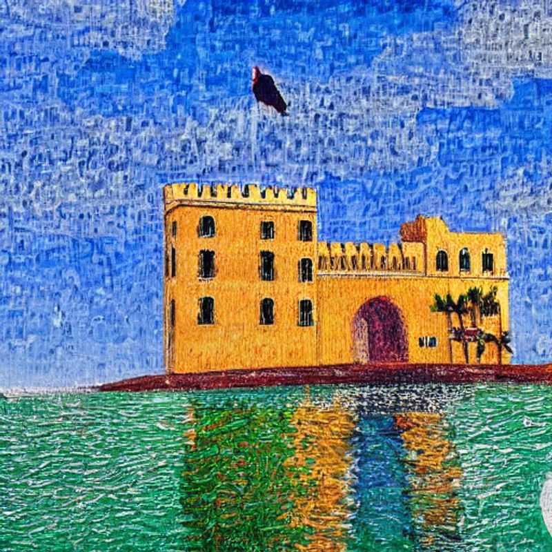 Le Château d'Elmina, Ghana, baigné de soleil : un lieu chargé d'histoire, soulevant la question de sa pertinence pour des vacances d'été.