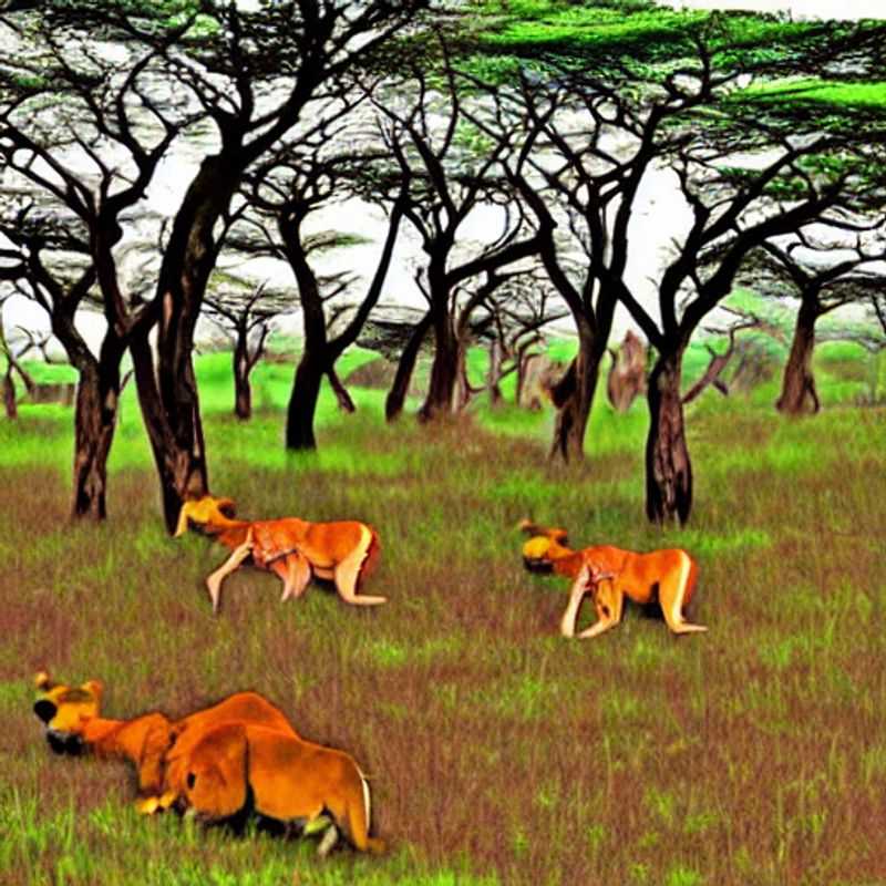 Des zèbres et des girafes paissant paisiblement au parc national de Nairobi, au Kenya, sous le soleil d'été – une scène sauvage et rafraîchissante qui répond à la question : Le parc national de Nairobi est-il un bon choix pour des vacances d'été ?.