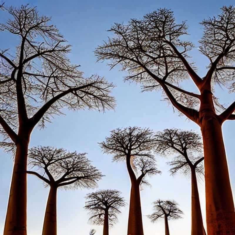 Majestic baobabs silhouetted against a vibrant Malagasy sunset on the Avenue of the Baobabs, Madagascar – discover if this iconic landscape is the perfect backdrop for your summer holiday adventure.