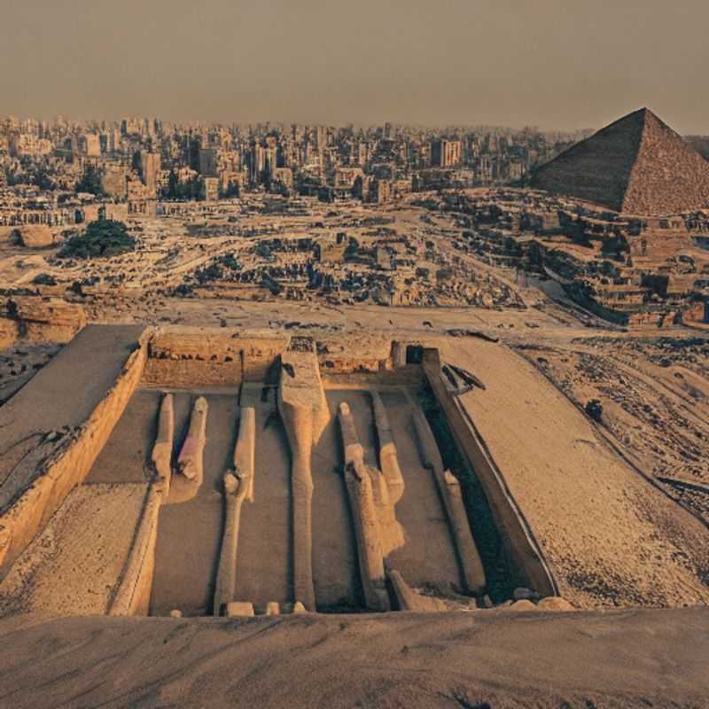 Las majestuosas pirámides de Giza, imponentes bajo el sol de Egipto. Descubre si este icónico destino es ideal para tus vacaciones de verano.