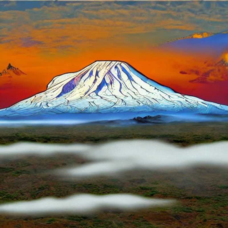 Duas pessoas admiram o majestoso Monte Kilimanjaro, na Tanzânia, um destino incrível para as férias de verão.