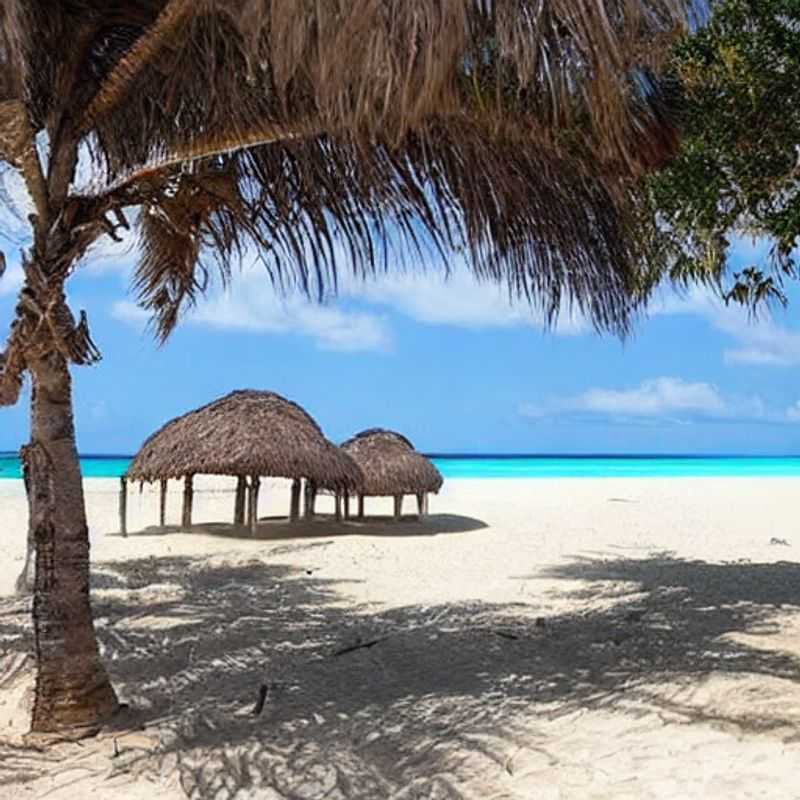 Spanish: Vistas paradisíacas del Archipiélago de Bazaruto, Mozambique, con aguas turquesas y arenas blancas, un destino idílico para disfrutar de unas vacaciones de verano inolvidables.
