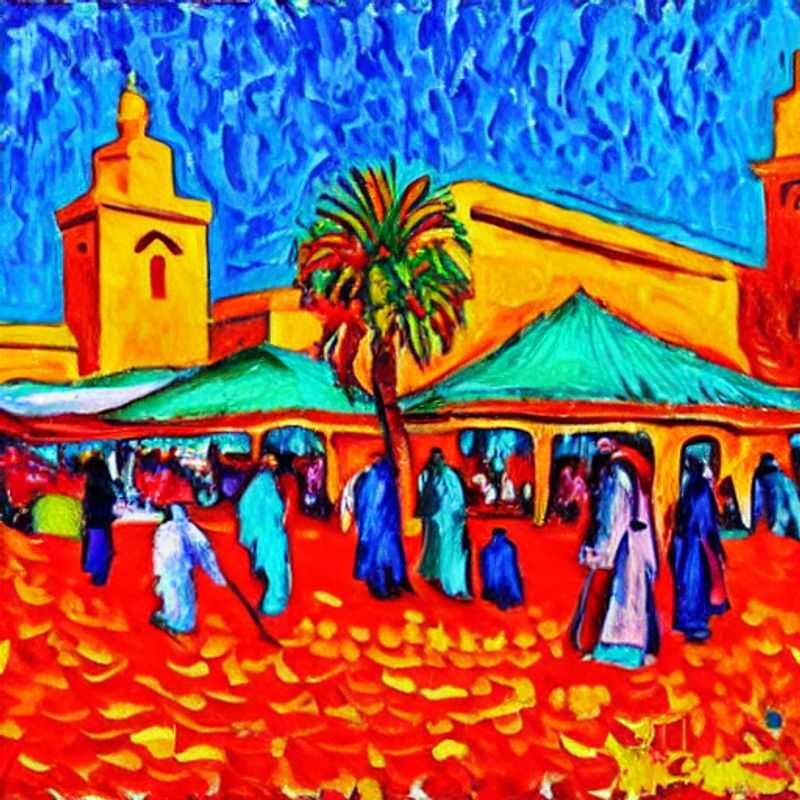 L'effervescence de Djemaa el-Fna à Marrakech capturée, même avec un budget limité : un paradis instagrammable pour le voyageur astucieux.