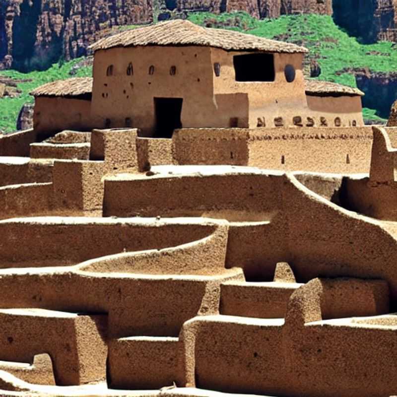 Les voyageurs en groupe explorent avec émerveillement l'architecture sacrée des églises rupestres de Lalibela, un joyau éthiopien parfait pour des photos mémorables et luxueuses sur les réseaux sociaux.