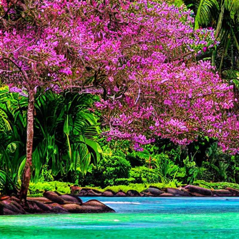 Lush greenery and towering palms bask in the Seychellois sun at the National Botanical Gardens, a vibrant Eden perfect for a summer escape. A glimpse into paradise – is Seychelles *the* summer holiday spot for you? Find out inside!