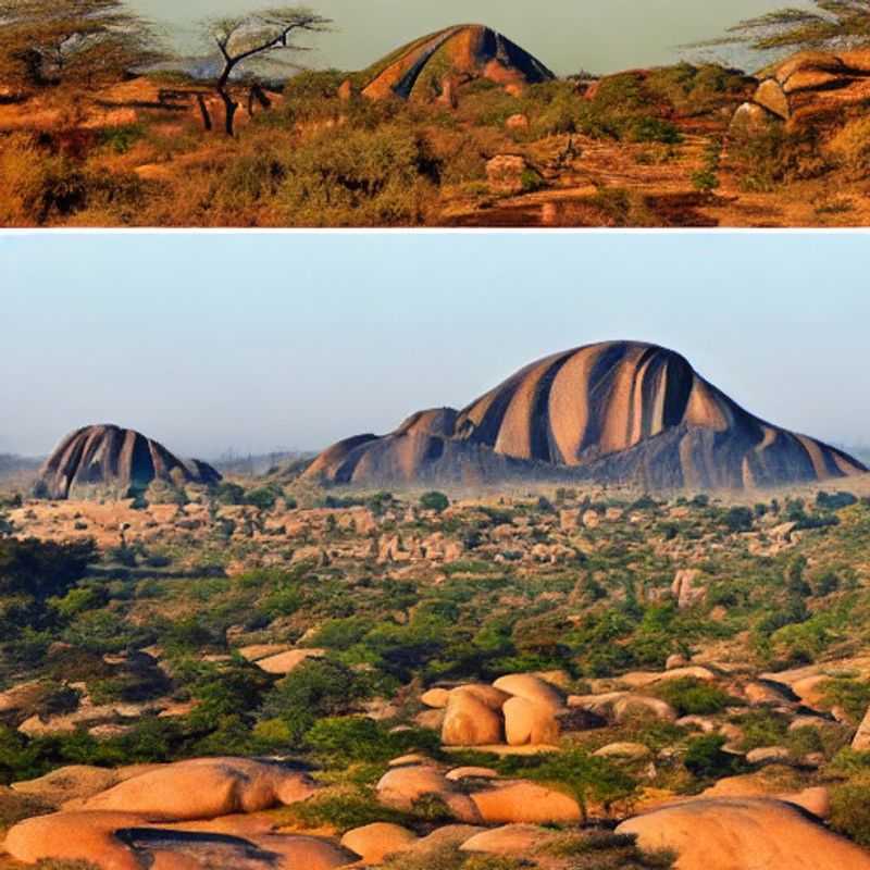 The majestic Matobo Hills shimmering under the Zimbabwean summer sun, a timeless landscape promising adventure and unforgettable memories for your summer holiday.