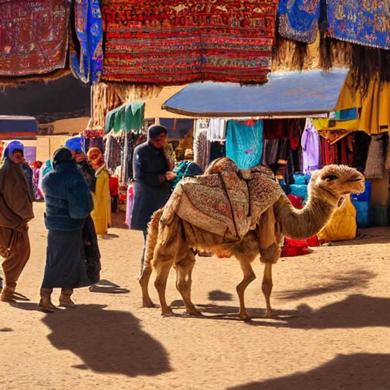 Marché aux dromadaires de Guelmim, Maroc : un aperçu animé de la vie locale, à évaluer avec prudence pour un séjour estival. Chaleur et authenticité garanties, mais préparez-vous !