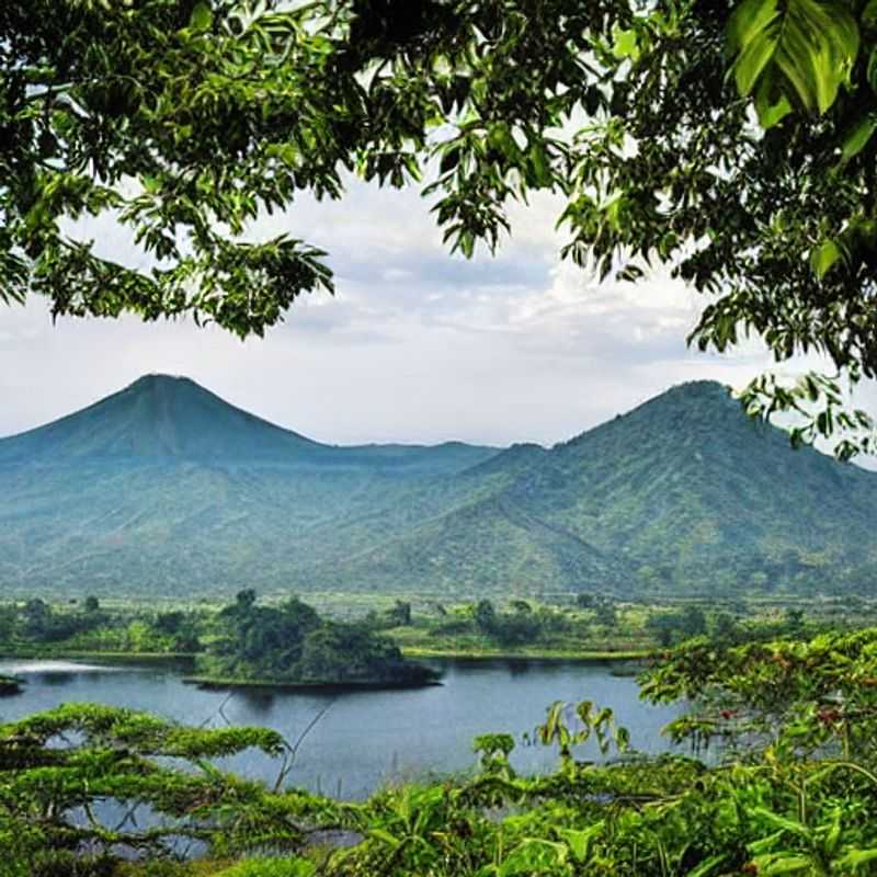 Impresionante vista del Parque Nacional Virunga en la República Democrática del Congo: exuberante vegetación bajo el sol de verano, invitando a la aventura y al descubrimiento. ¿Es este tu próximo destino de vacaciones?