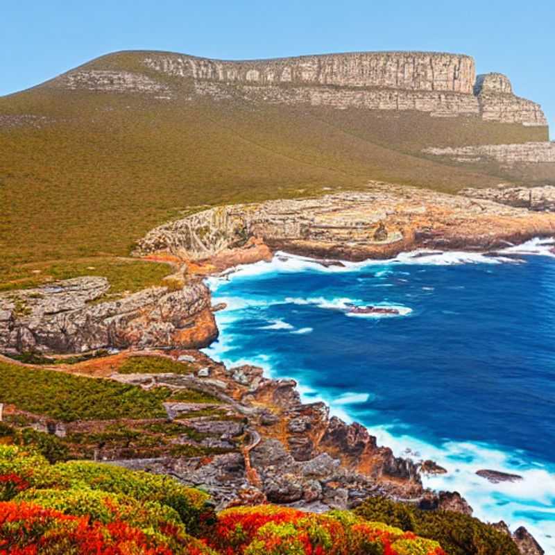 Dramatic cliffs of the Cape of Good Hope, South Africa, meeting the turquoise ocean under the summer sun. Is this iconic landmark the perfect addition to your South African summer holiday? Find out inside!