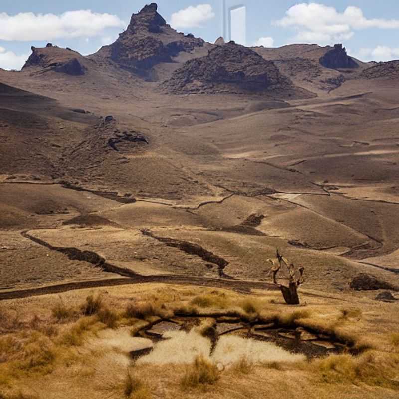 Impresionante vista de las Montañas Simien en Etiopía, un paisaje exuberante y verde ideal para una escapada de verano aventurera y llena de naturaleza. (Impressive view of the Simien Mountains in Ethiopia, a lush and green landscape ideal for an adventurous and nature-filled summer getaway.)