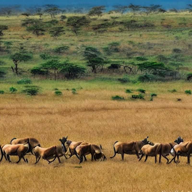 Réserve nationale du Masai Mara, Kenya: Un couple *The Staycationer* capturé en pleine nature, profitant d'un luxe discret et d'une vue imprenable sur la savane africaine, parfait pour des souvenirs inoubliables et des publications Instagram époustouflantes.