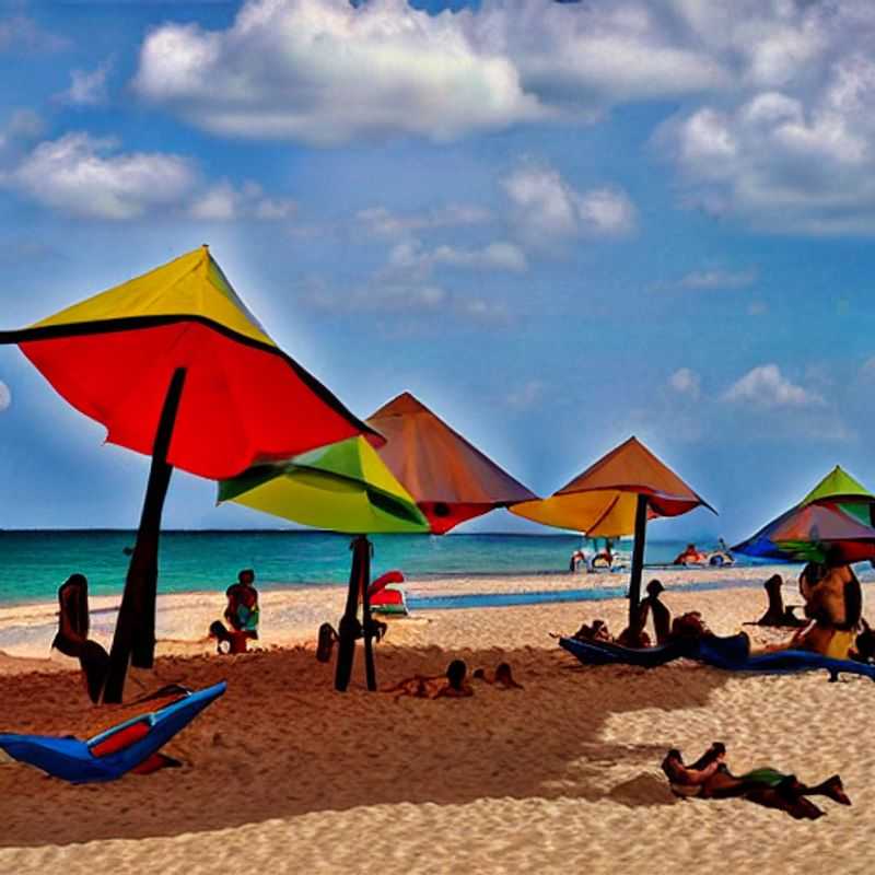 Paraíso de verano: arena blanca y palmeras ondeantes en la playa de Diani, Kenia, un destino idílico para tus vacaciones.