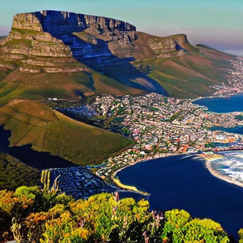 Table Mountain majestuosa bajo el sol veraniego de Sudáfrica: ¿el destino perfecto para tus vacaciones de verano?