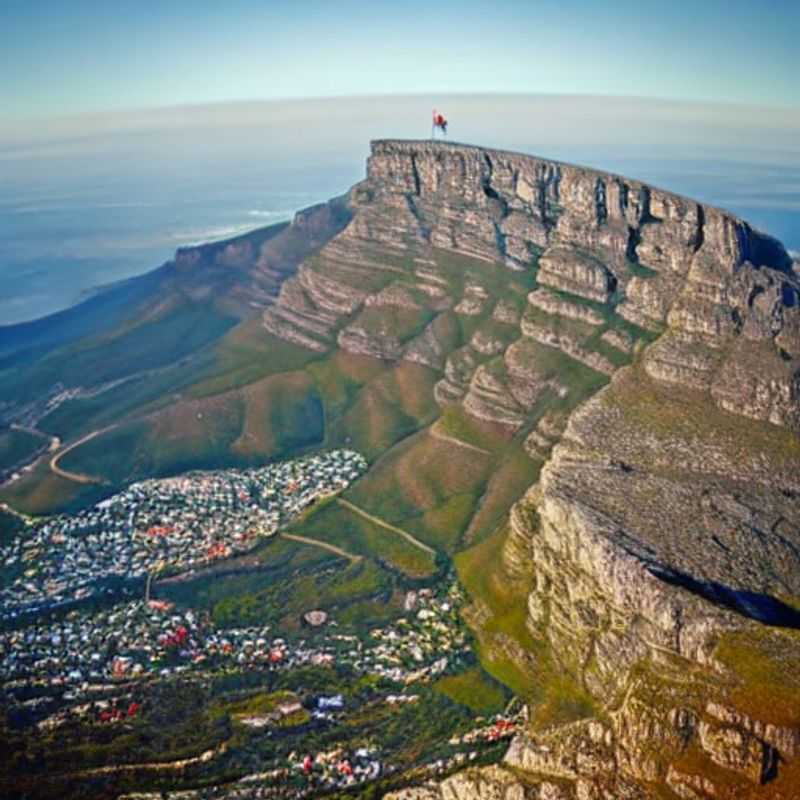 Le Montagne de la Table majestueuse, un dĂ©cor de rĂȘve pour l'influenceur en quĂȘte de clichĂ©s luxueux, lors d'un sĂ©jour staycation inoubliable en Afrique du Sud.