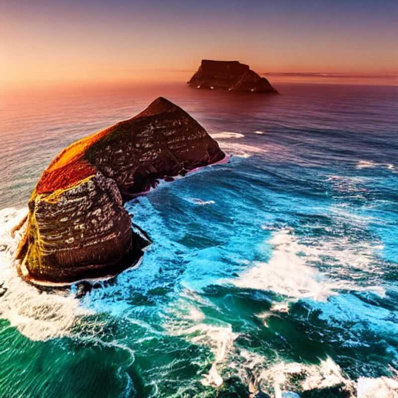 Dramatic Cape Point vista, where the Atlantic and Indian Oceans collide, perfectly captured for the long-term traveler's luxury social media feed. A landscape of timeless beauty ready to inspire wanderlust.